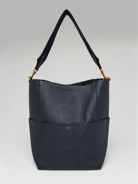 celine seau sangle bag navy|celine saddle bag.